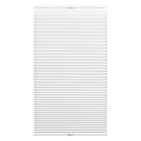 Wohnidee Plissee mit 2 Bedienschienen Weiß 60 cm x 130 cm günstig online kaufen