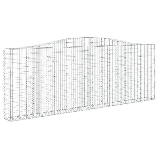 vidaXL Gabionen mit Hochbogen 4 Stk 400x30x140/160cm Eisen 1562489 günstig online kaufen