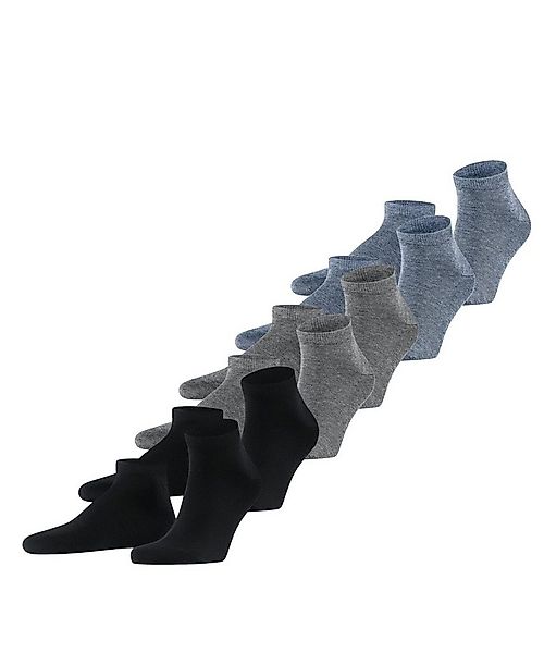FALKE Sneakersocken Happy 6-Pack (6-Paar) Set aus 6 Paar Baumwollsneakern günstig online kaufen