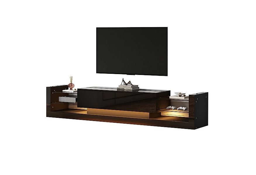 MODFU Lowboard mit LED-Beleuchtung (TV-Board, Fernsehtisch, TV-Ständer, 1 S günstig online kaufen