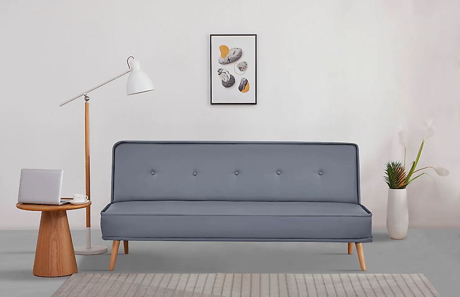 INOSIGN Schlafsofa "ARBON,183cm, klappbarer 3-Sitzer mit verstellbarer Rück günstig online kaufen