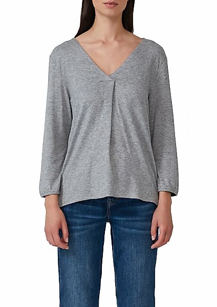 s.Oliver 3/4-Arm-Shirt, mit V-Ausschnitt günstig online kaufen