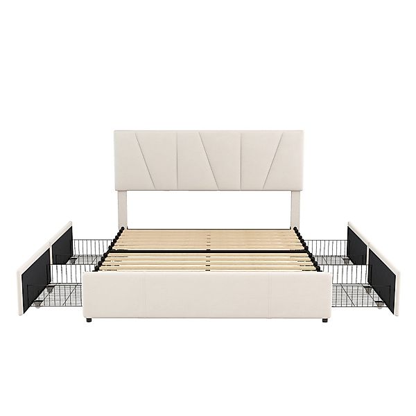 SOFTWEARY Polsterbett (Doppelbett mit Lattenrost und günstig online kaufen