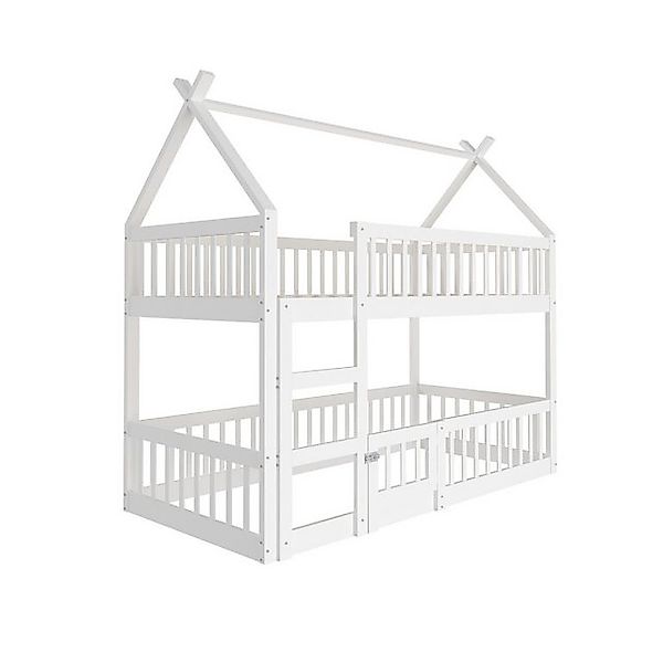 STILVORA Etagenbett 90×200 Kinderbett mit Matratze,Bettgestell mit Treppe & günstig online kaufen