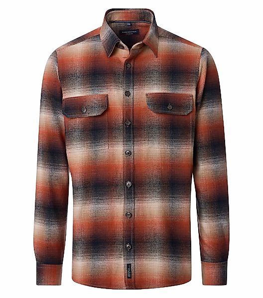 CASAMODA Langarmhemd "CASAMODA Hemdjacke kariert" günstig online kaufen