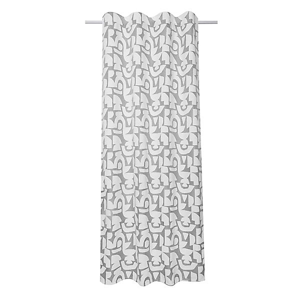 Sehlbach Fertigschal Multiband Chenille Grafisch 135 cm x 245 cm Silbergrau günstig online kaufen