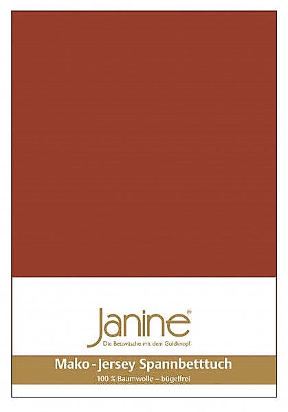 Janine Janine Spannbetttuch Mako-Feinjersey 5007 tabasco (464) Größe:  200x günstig online kaufen