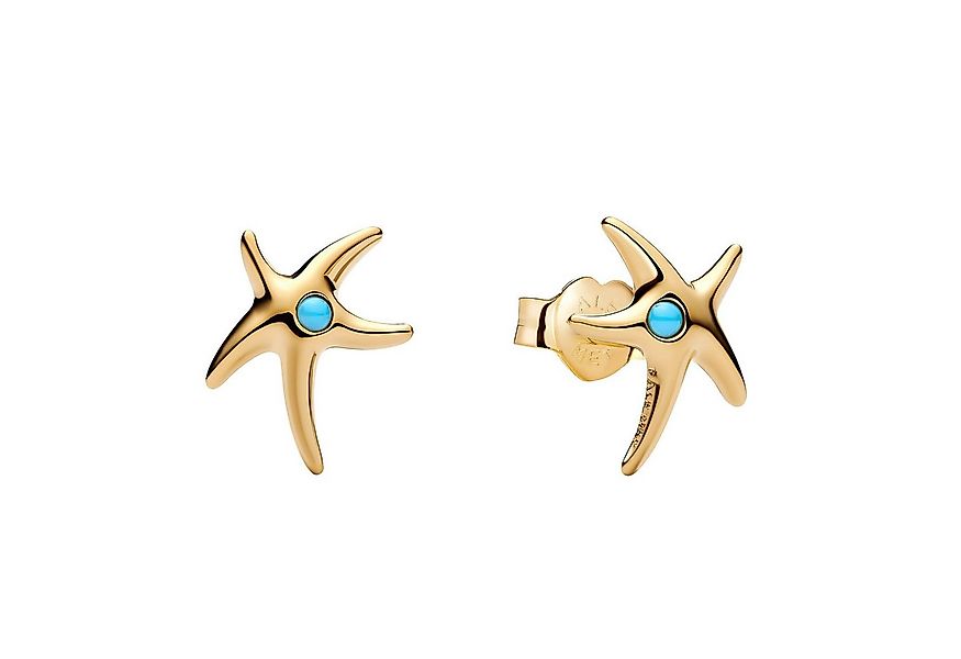 Pandora Paar Ohrstecker Damen-Seestern Goldfarben günstig online kaufen