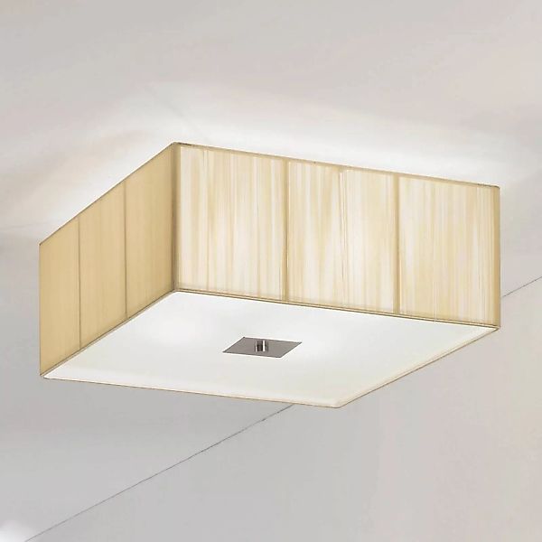 Orion Leuchten Stoff Deckenleuchte Emido 4 x E27 Beige günstig online kaufen