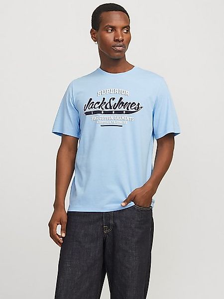 Jack & Jones Rundhalsshirt JJELOGO TEE SS O-NECK 2 COL SS25 SN mit Logo Pri günstig online kaufen