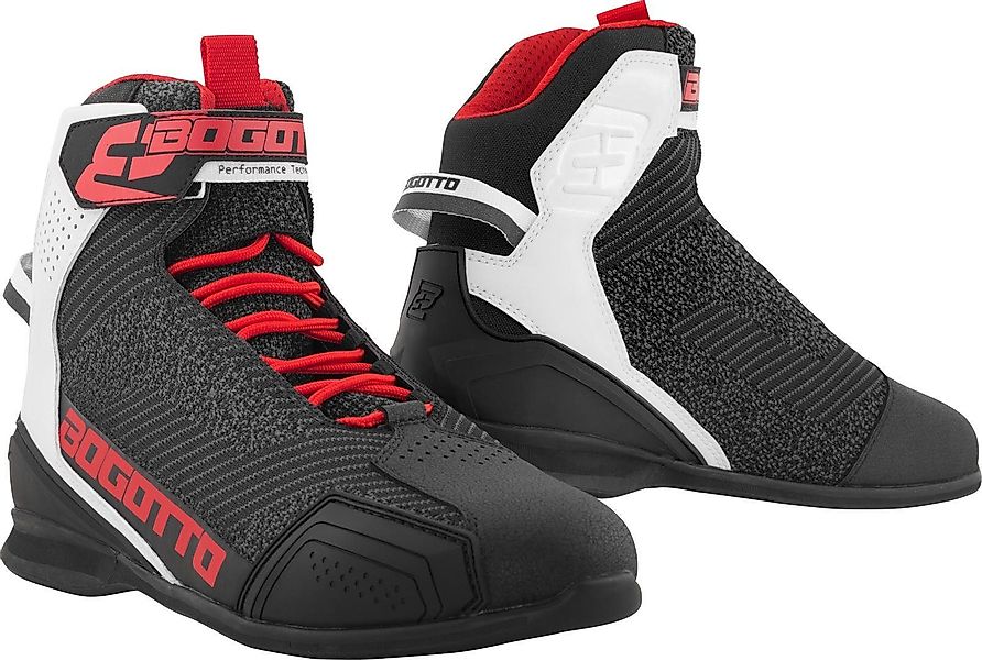 Bogotto Tokyo perforierte Motorrad Schuhe Motorradstiefel günstig online kaufen