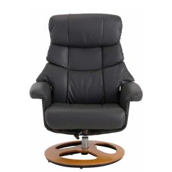 TV Sessel mit Fußhocker in Grau 75 cm breit (zweiteilig) günstig online kaufen