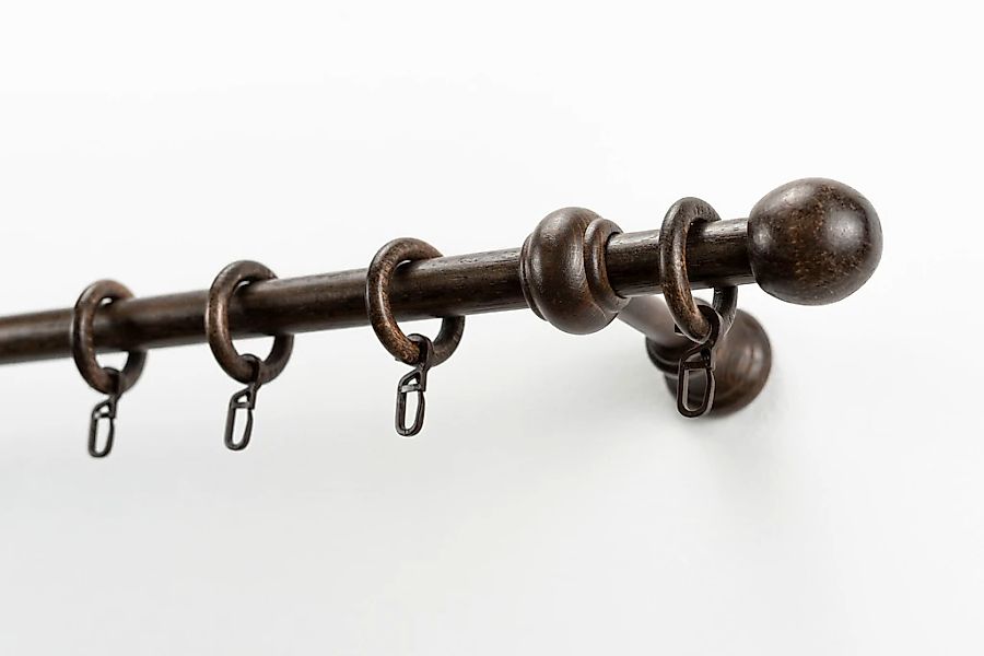 GARESA Gardinenstange "BAROCK" Ø 20 mm 1 läufig-läufig Wunschmaßlänge;Ringe günstig online kaufen