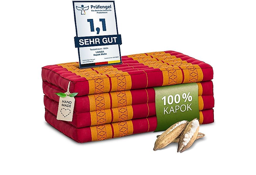 Klappmatratze Faltmatratze 80 cm (Classic) - 200x80x8cm, livasia, 8 cm hoch günstig online kaufen