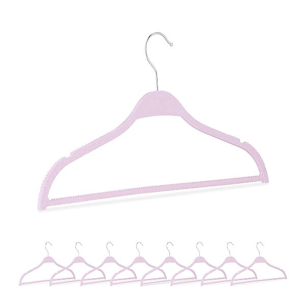 relaxdays Kleiderbügel aus Weizenstroh 10er Set günstig online kaufen