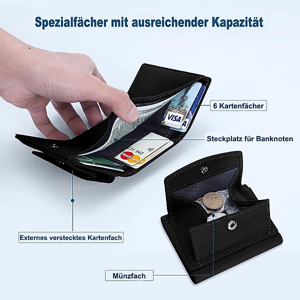 Coonoor Geldbörse Schlichte kleine Geldbörse aus günstig online kaufen