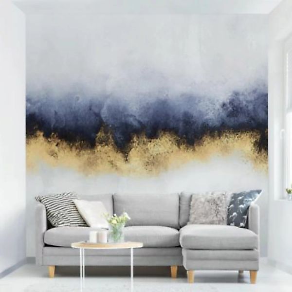 Bilderwelten Fototapete Wolkenhimmel mit Gold gold Gr. 336 x 225 günstig online kaufen