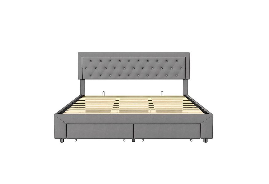 Furnishings Home Polsterbett Doppelbett 160x200 cm, Hydraulisch anhebbarer günstig online kaufen