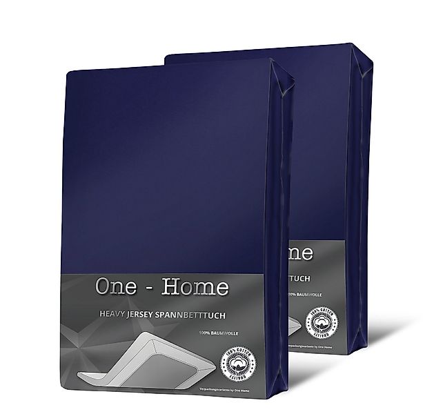 One Home Spannbettlaken Heavy, Jersey, Gummizug: günstig online kaufen