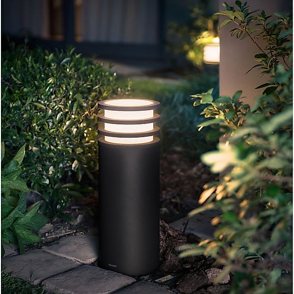 Philips Hue LED-Sockelleuchte Lucca Anthrazit günstig online kaufen