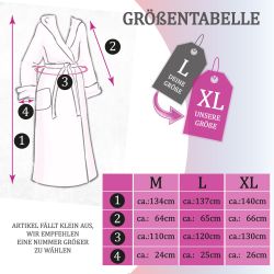 Bestlivings Damenbademantel Hausmantel Cozy, extra lang, günstig online kaufen