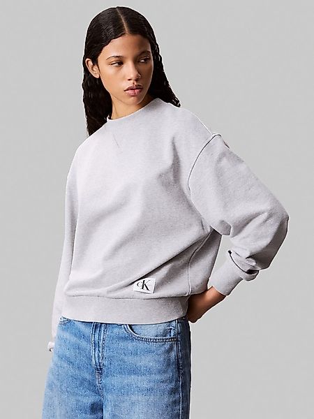 Calvin Klein Jeans Sweatshirt A- LS BADGE LOGO TERRY CREW NK Mit Rundhalsau günstig online kaufen
