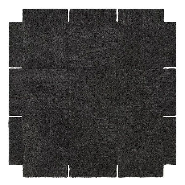 Basket Teppich, dunkel grau 180 x 180cm günstig online kaufen
