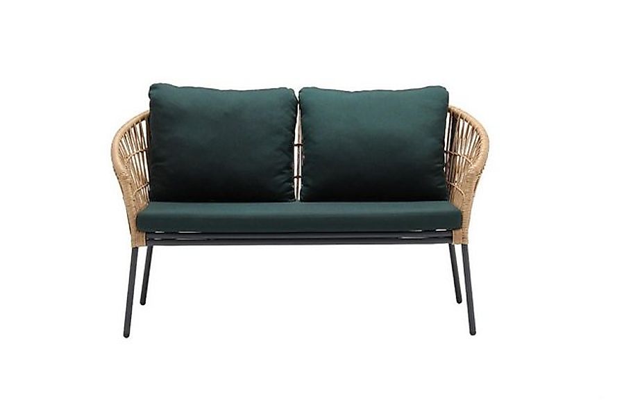 JVmoebel Sofa Sofa 2 Sitz Sitzer Design Terrasse Polster Rattan Polster Mod günstig online kaufen