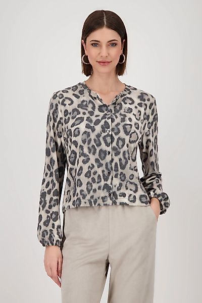 Monari Strickjacke "Jacke Jacke Leo Allover", Mit Rundhalsausschnitt günstig online kaufen