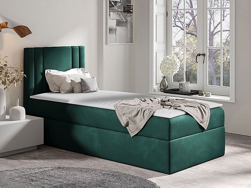 MIRJAN24 Boxspringbett Carmen Mini (mit Hauptmatratze, Topper, Kopfteil), 8 günstig online kaufen