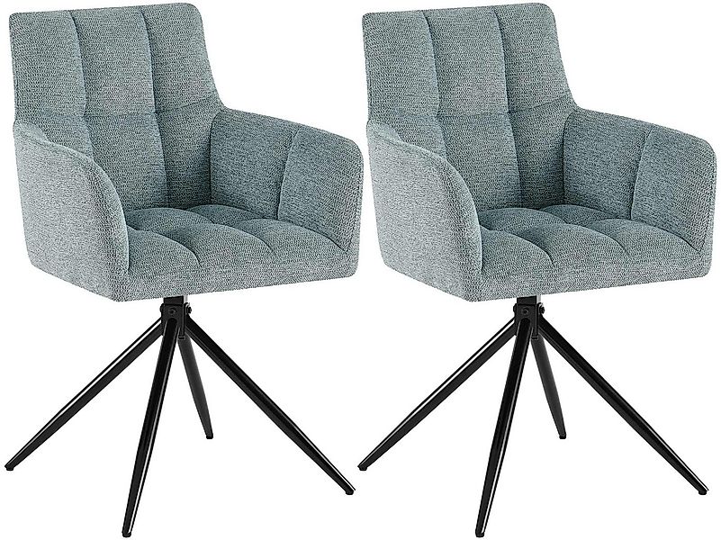 CLP Esszimmerstuhl Jonah (2er Set, 2 St), drehbar mit Armlehnen, bis 150 kg günstig online kaufen