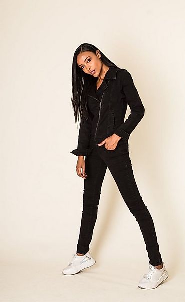 Nina Carter Jumpsuit Jeans Anzug Hosenanzug Einteiler Asymmetrisch (1-tlg) günstig online kaufen