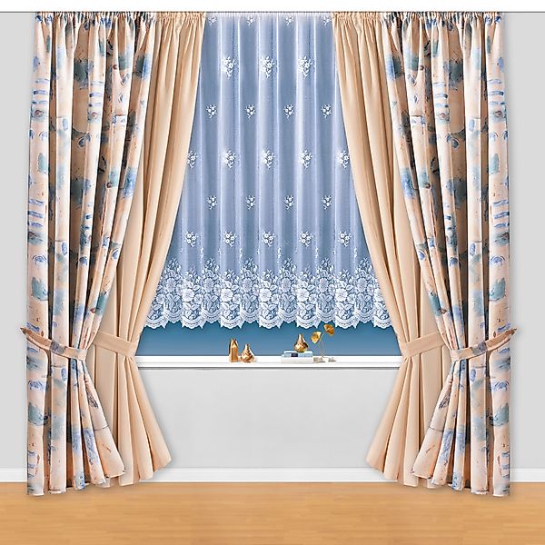 Weckbrodt Vorhang "Matteo" Kräuselband 1 Stk. tlg. Satin, bedruckt, leichte günstig online kaufen