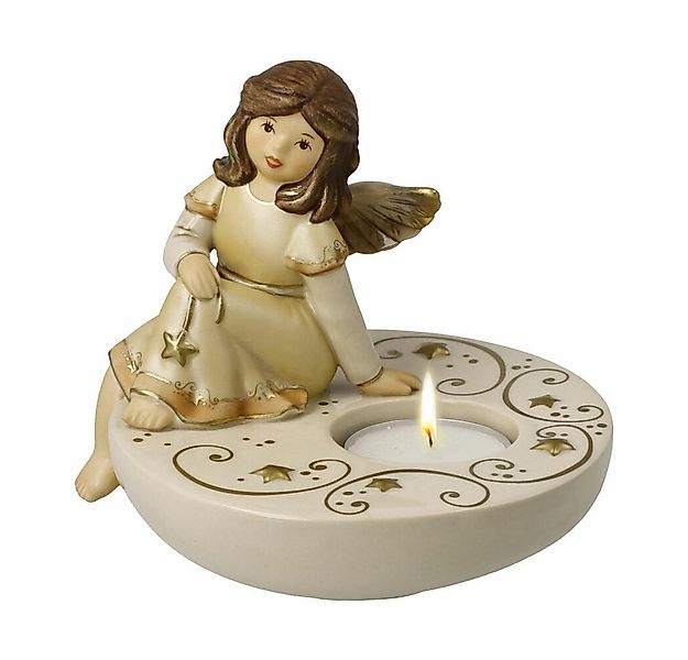 Goebel Kerzenhalter Träumerle im Kerzenschein Champagner günstig online kaufen