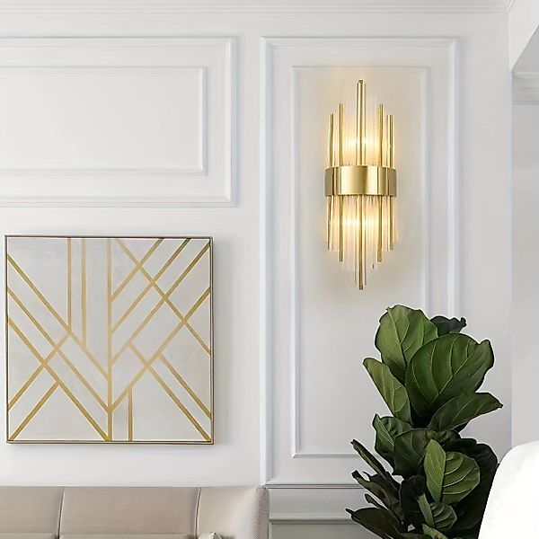 JDONG LED Wandleuchte Moderne Goldene Kristall günstig online kaufen