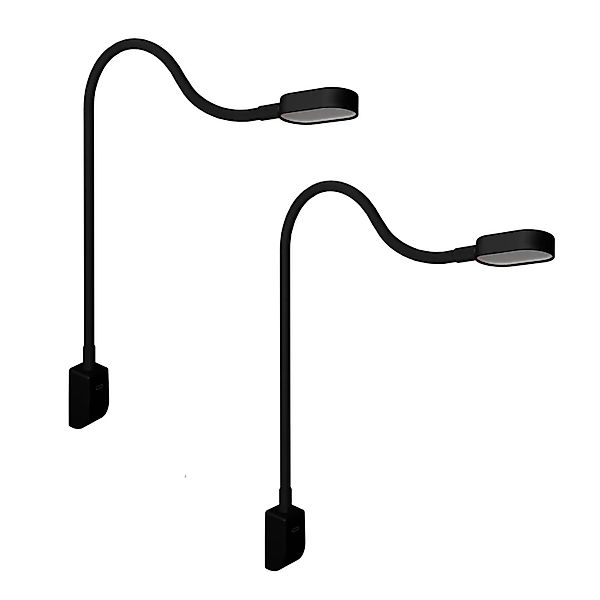 kalb Ilios LED-Bettleuchte Mit USB-C Wand- und Winkelmontage Flexibler Arm günstig online kaufen