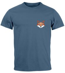 Neverless Print-Shirt Herren T-Shirt Fuchsmotiv Brustlogo günstig online kaufen