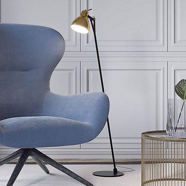 Rotaliana Luxy F0 Glam Stehleuchte schwarz/gold günstig online kaufen