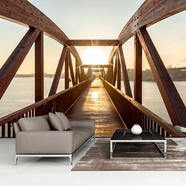artgeist Fototapete Bridge of the Sun mehrfarbig Gr. 350 x 245 günstig online kaufen