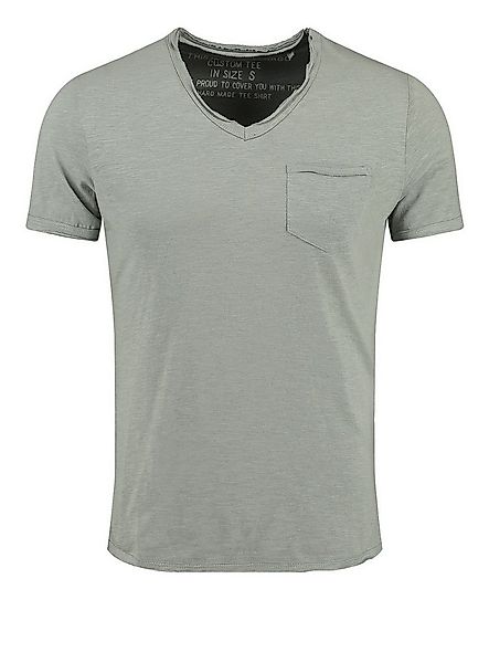 Key Largo T-Shirt Water vintage Look uni Basic MT00780 V-Ausschnitt unifarb günstig online kaufen