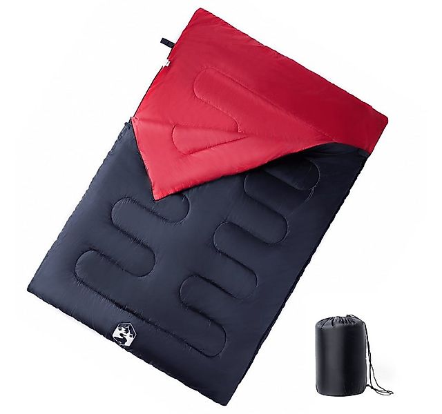 vidaXL Schlafsack Doppelschlafsack mit Kissen Erwachsene Camping 3-4 Jahres günstig online kaufen