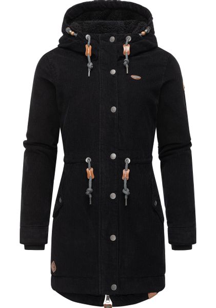 Ragwear Winterjacke "Canny Corduroy" mit Kapuze stylischer Damen Cordmantel günstig online kaufen