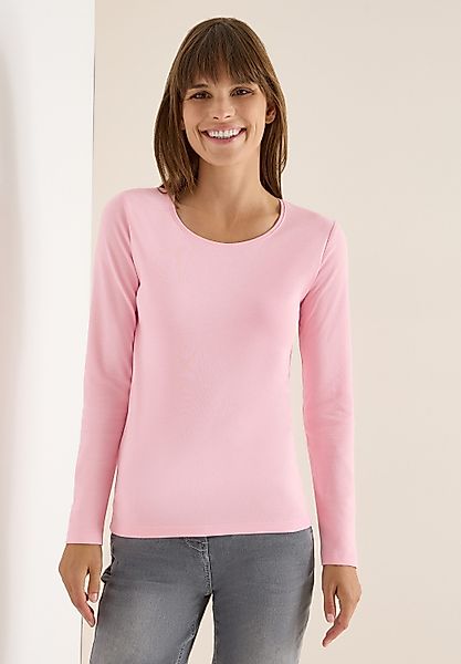 CECIL Langarmshirt aus reiner Baumwolle günstig online kaufen