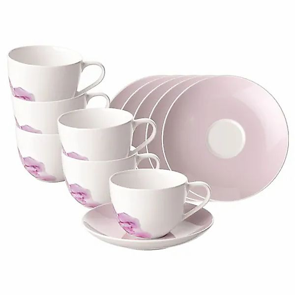 Villeroy & Boch Tasse »Kaffeetassen mit Untertassen Rose Garden 160 ml 6er günstig online kaufen