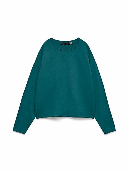 Vero Moda Strickpullover "VMEXCITING PLAIN LS O-NK ROLL PULLOV BOO" günstig online kaufen