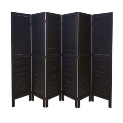 MCW Paravent MCW-G30-240, 6-teiliger Paravent, Fensterladenoptik, günstig online kaufen