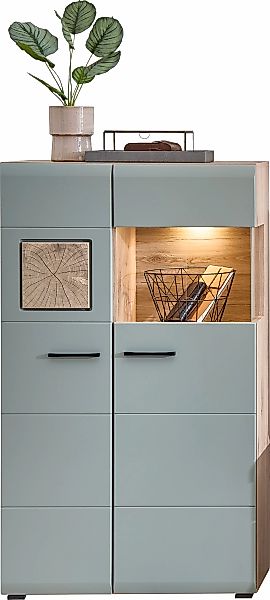 Innostyle Vitrine "FUN PLUS II", (2 St.), Glastür, Holztür, 10 Fächer, Soft günstig online kaufen