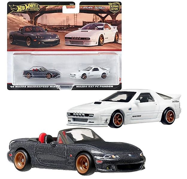 Hot Wheels Spielzeug-Rennwagen Mazda Mazdaspeed Miata + RX7 FC Pandem Hot W günstig online kaufen