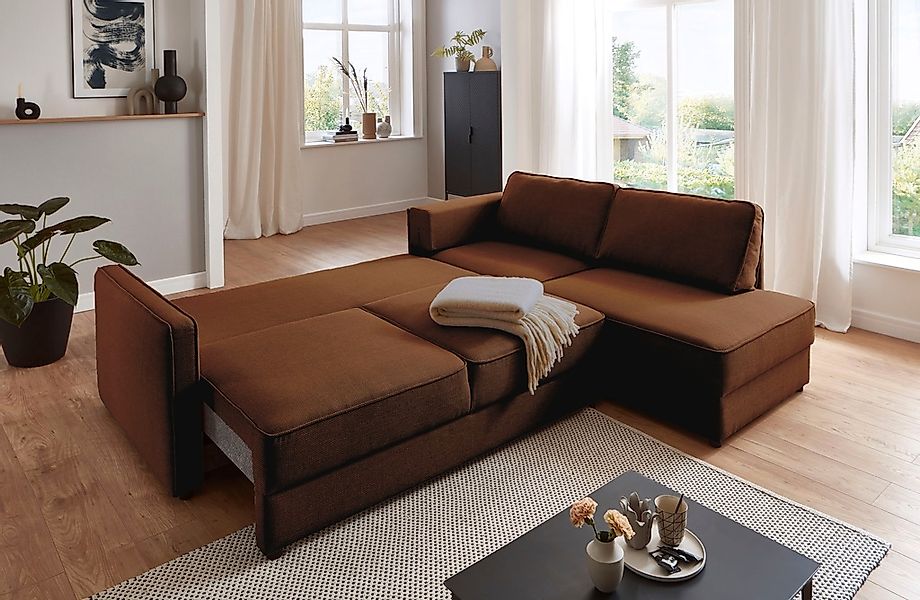 ATLANTIC home collection Schlafsofa »Chill«, Ecksofa mit Bettfunktion und B günstig online kaufen
