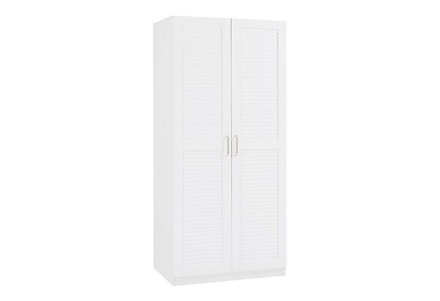 en.casa Kleiderschrank »Finning« 1 Stange, 1 Fach 176x80x52 cm Weiß günstig online kaufen